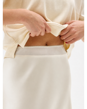 SKIRT SILK PEARL
