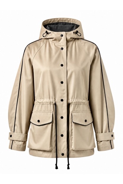 WATERPROOF ALL SEASON PARKA “GOLD NUDE”