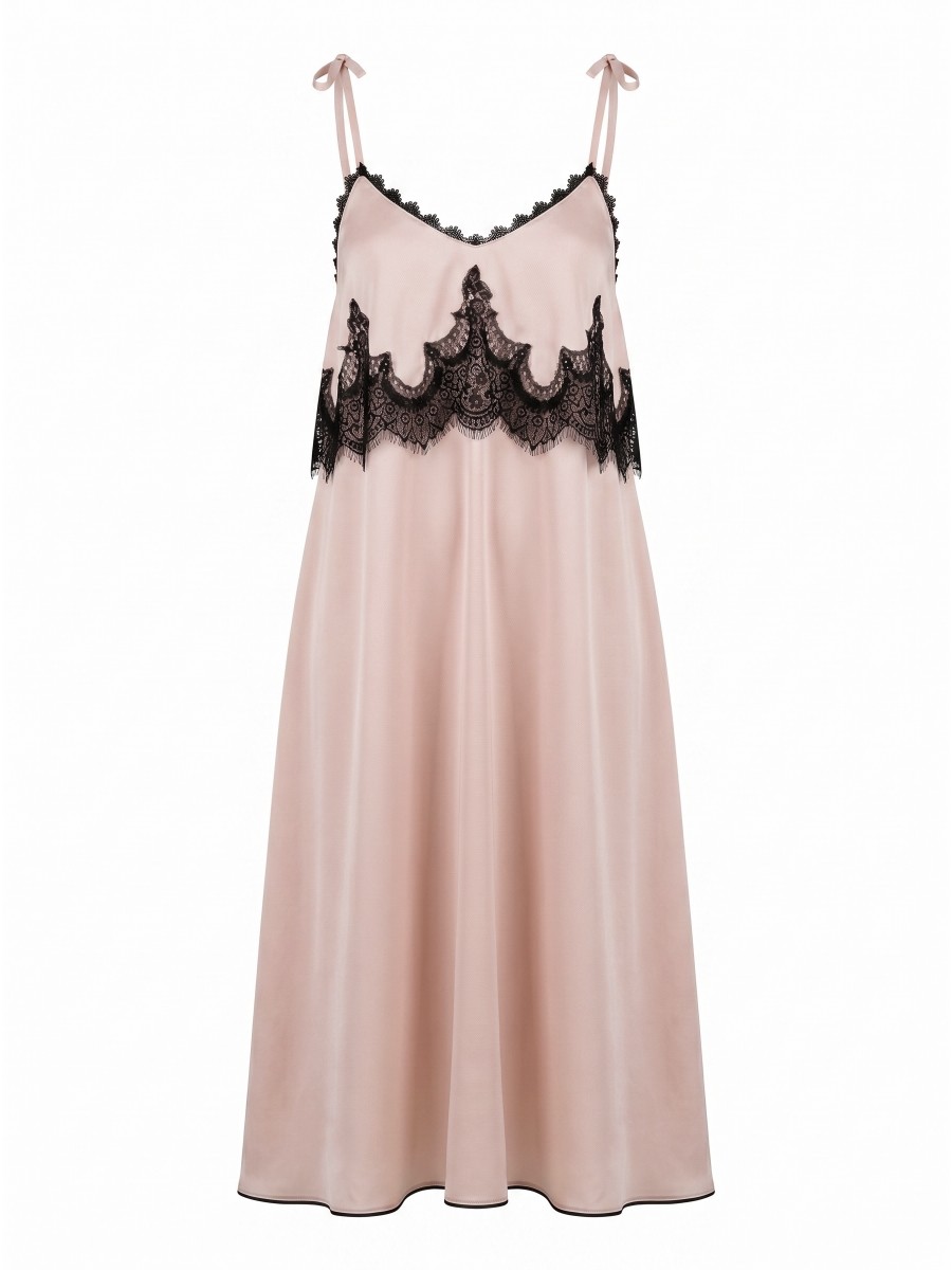 DRESS ROSE&BLACK GEPURE DRESS ROSE&BLACK GEPURE