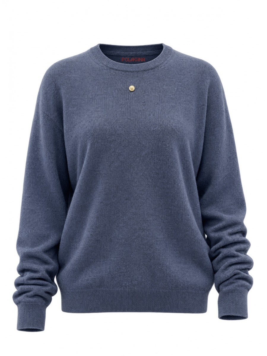 CASHMERE LONG BLUE