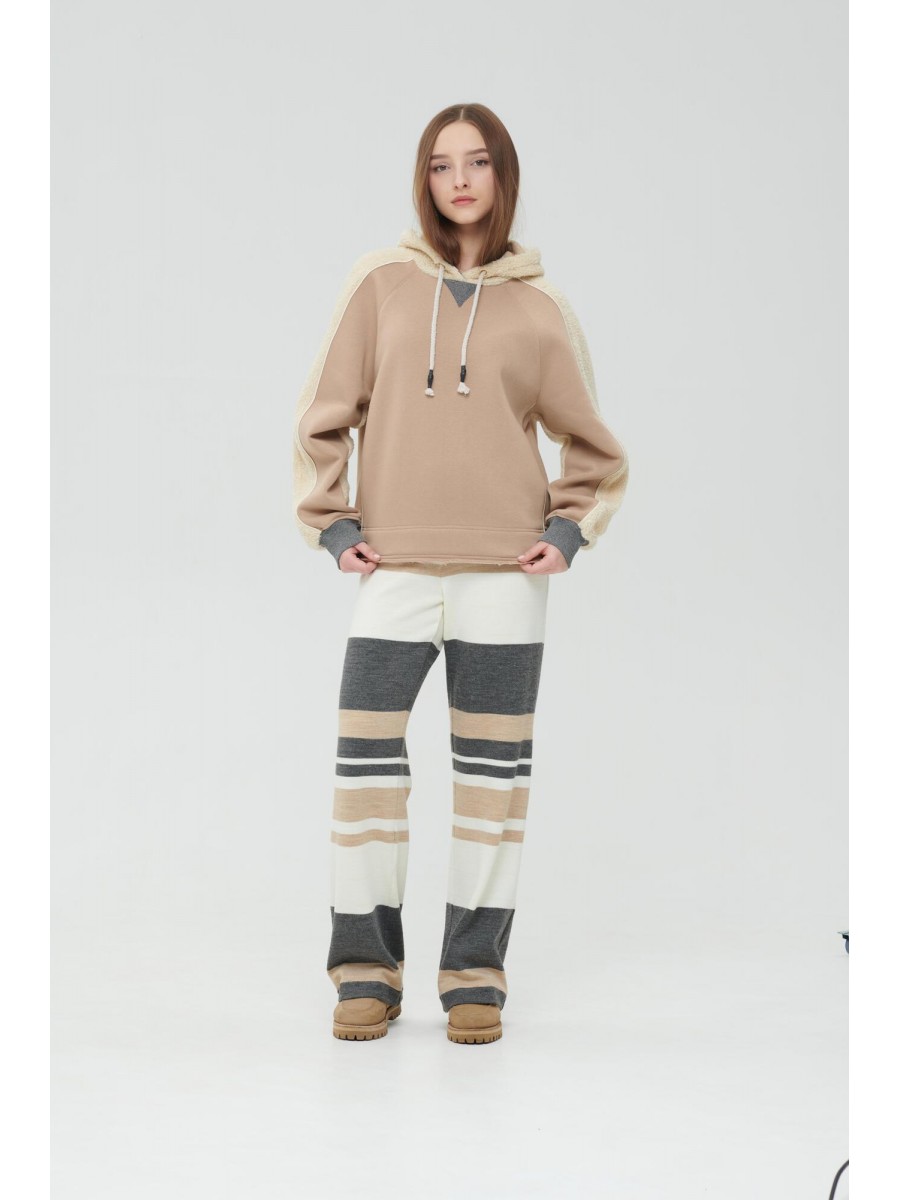 VINTAGE WOOL BEIGE HODIE VINTAGE WOOL BEIGE HODIE