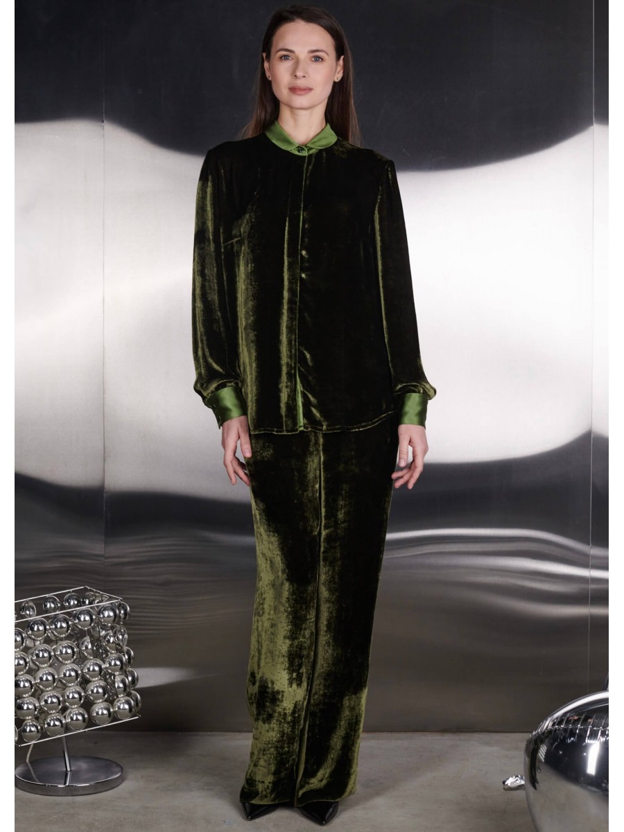 VELVET ARMY GREEN SET VELVET ARMY GREEN SET