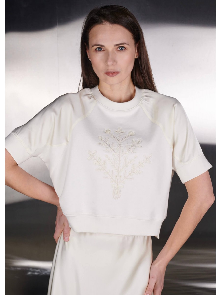 TREE OF LIFE BLOUSE MILK TREE OF LIFE BLOUSE MILK