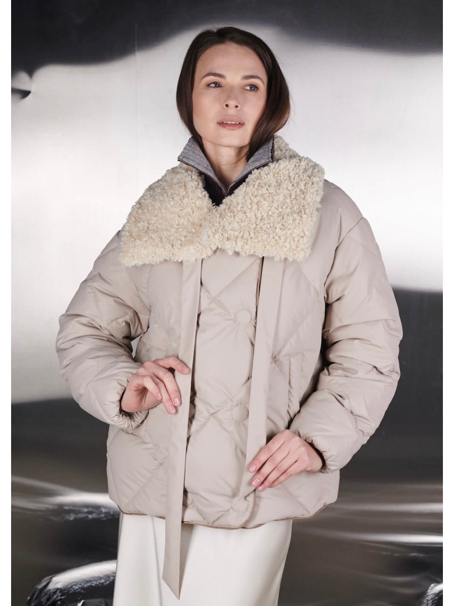 ECO PUFFER VELVET SABBIA ECO PUFFER VELVET SABBIA