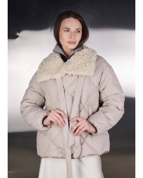 ECO PUFFER VELVET SABBIA ECO PUFFER VELVET SABBIA