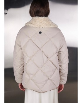 ECO PUFFER VELVET SABBIA ECO PUFFER VELVET SABBIA