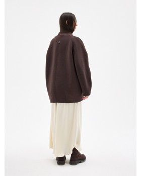 WOOL COAT-BOMBER CHOCO WOOL COAT-BOMBER CHOCO