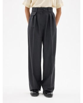 PANTS PALAZZO WOOL GREY BLUE PANTS PALAZZO WOOL GREY BLUE