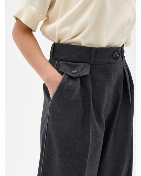 PANTS PALAZZO WOOL GREY BLUE PANTS PALAZZO WOOL GREY BLUE