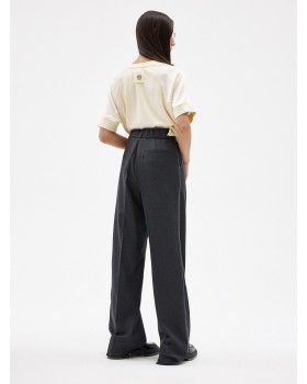 PANTS PALAZZO WOOL GREY BLUE PANTS PALAZZO WOOL GREY BLUE