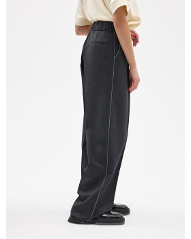 PANTS PALAZZO WOOL GREY BLUE PANTS PALAZZO WOOL GREY BLUE