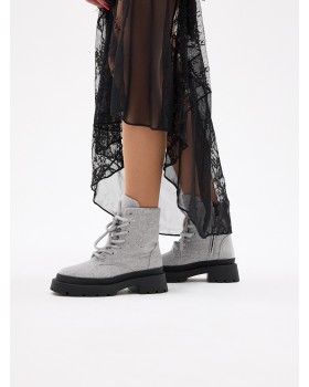 WOOL BOOTS GREY WOOL BOOTS GREY