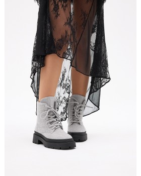 WOOL BOOTS GREY WOOL BOOTS GREY