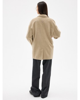 MINI COAT-JACKET WOOL BEIGE MINI COAT-JACKET WOOL BEIGE