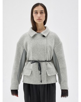 TRENCH -BOMBER GREY TRENCH -BOMBER GREY