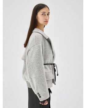 TRENCH -BOMBER GREY TRENCH -BOMBER GREY