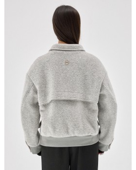 TRENCH -BOMBER GREY TRENCH -BOMBER GREY