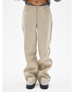 FREE PANTS BEIGE LINO WOOL FREE PANTS BEIGE LINO WOOL