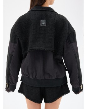 TRENCH -BOMBER TWID BLACK