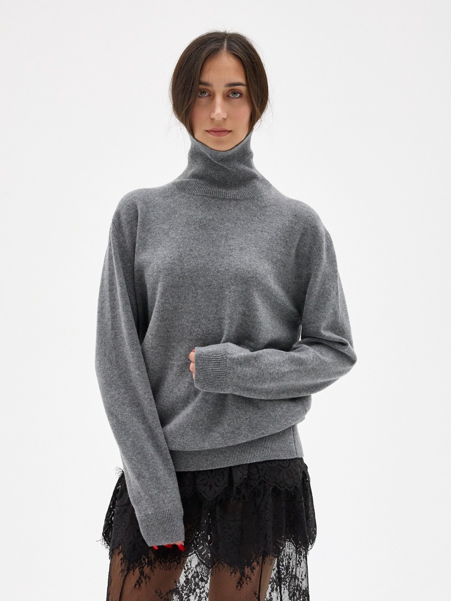 MERINO CASHMERE LONG SWEATER